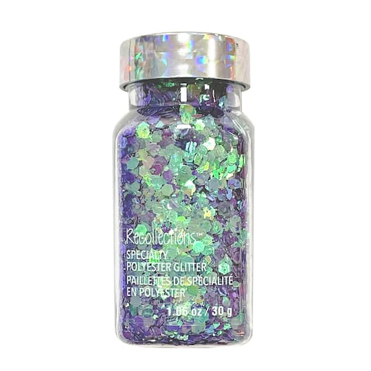 12 Pack: Color Shift Blue &#x26; Green Polyester Glitter Mix by Recollections&#x2122;